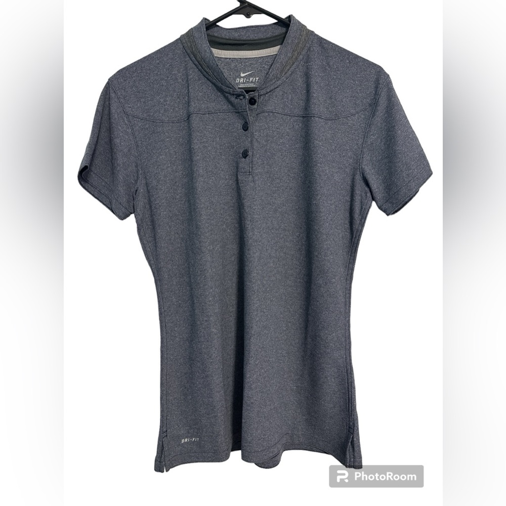 Nike Dry-Fit Blueish Grayish Ladies Tee. Size Medium